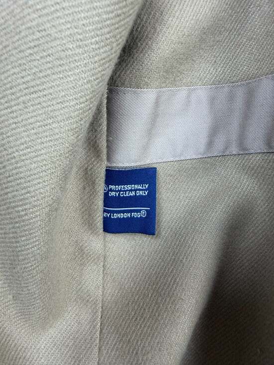 London Fog Limited Edition Double Breasted Trench Coat Khaki Size 8 Petite - Picture 3 of 5